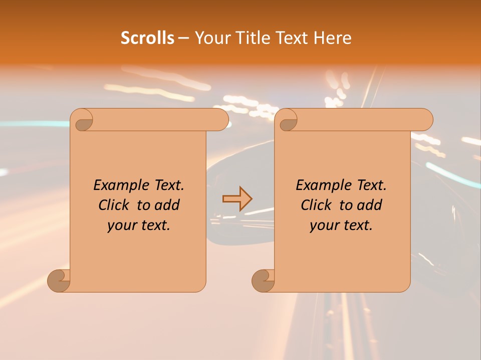 Speed Dark Motion PowerPoint Template