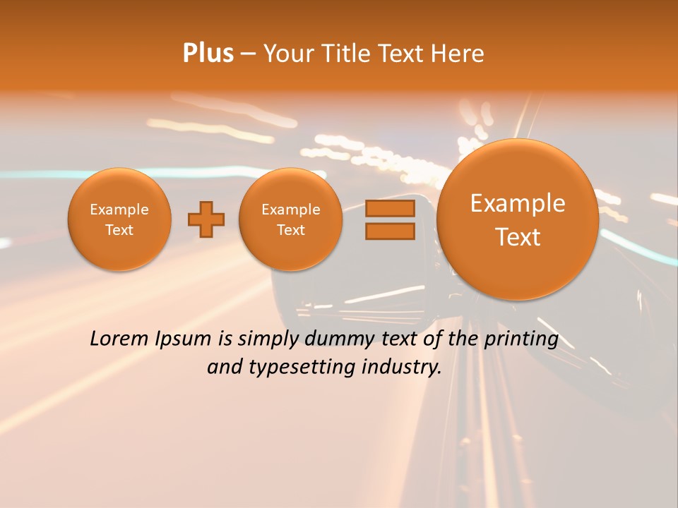 Speed Dark Motion PowerPoint Template