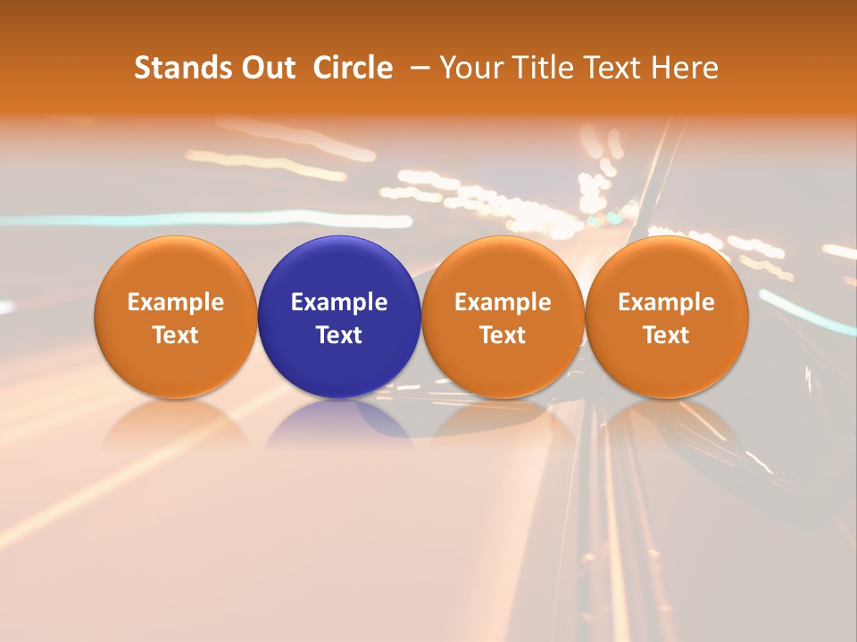Speed Dark Motion PowerPoint Template