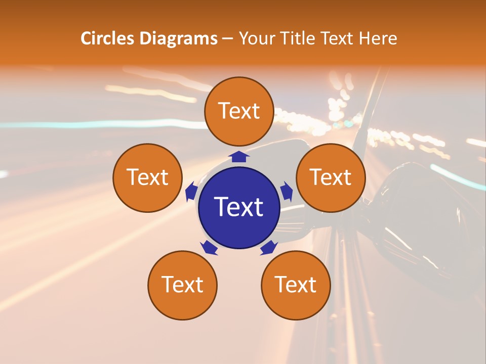 Speed Dark Motion PowerPoint Template