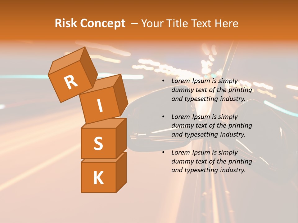 Speed Dark Motion PowerPoint Template