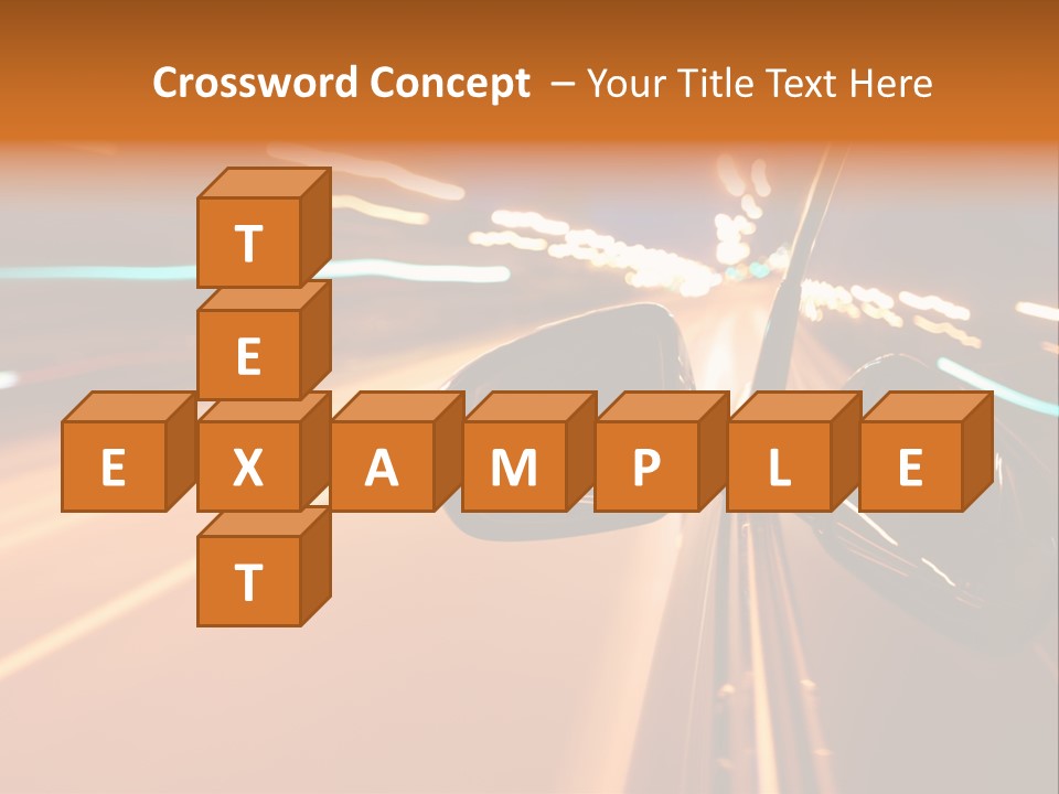 Speed Dark Motion PowerPoint Template