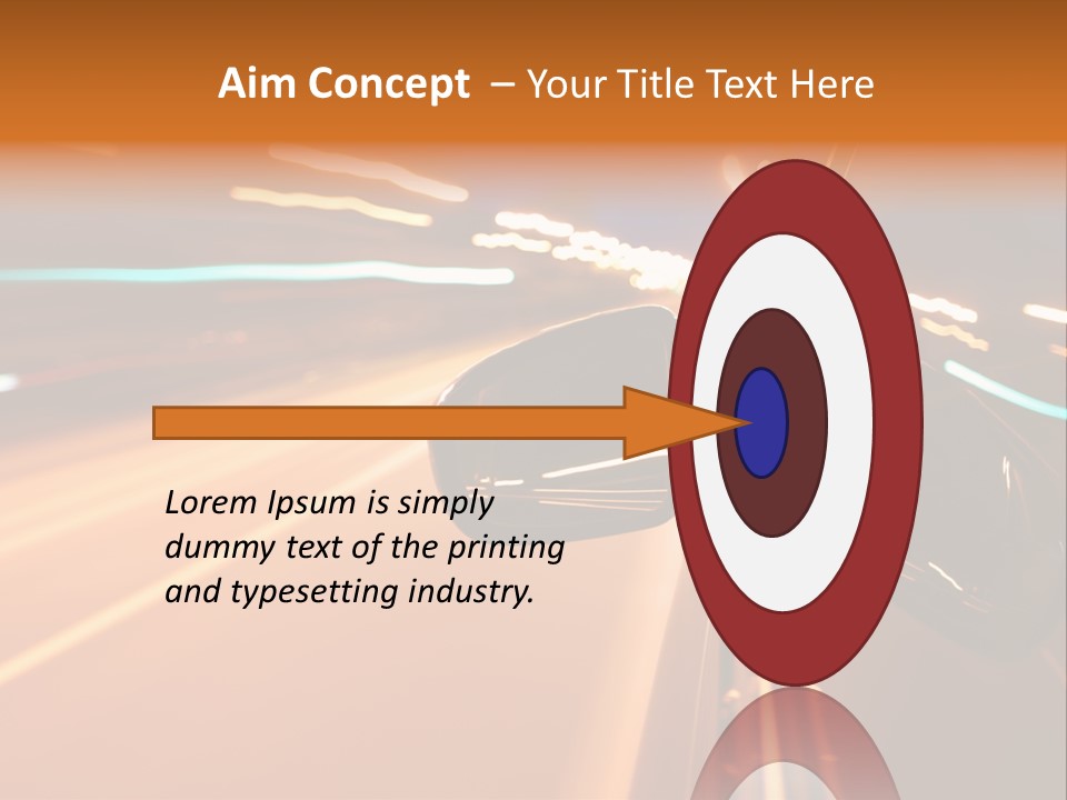 Speed Dark Motion PowerPoint Template