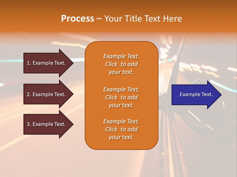 Speed Dark Motion PowerPoint Template