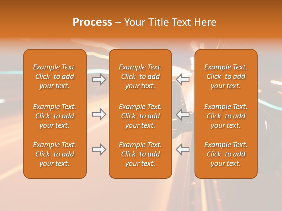 Speed Dark Motion PowerPoint Template