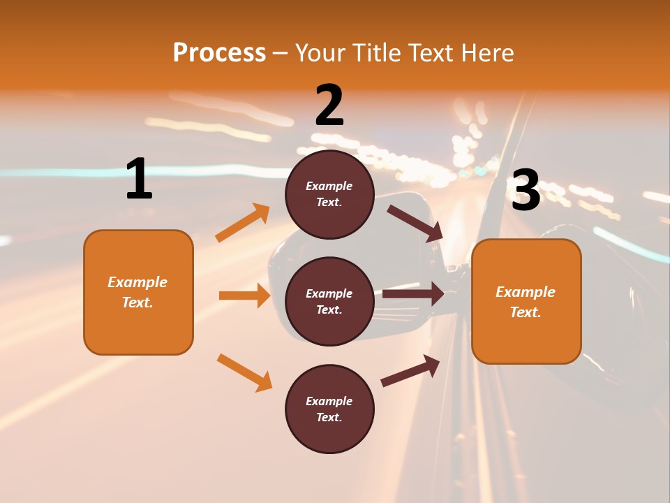 Speed Dark Motion PowerPoint Template