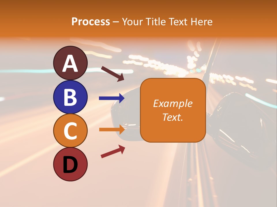 Speed Dark Motion PowerPoint Template