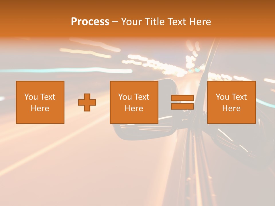 Speed Dark Motion PowerPoint Template