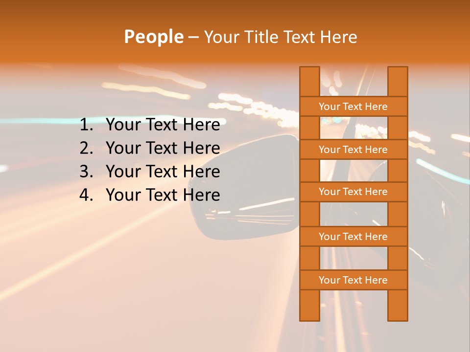 Speed Dark Motion PowerPoint Template