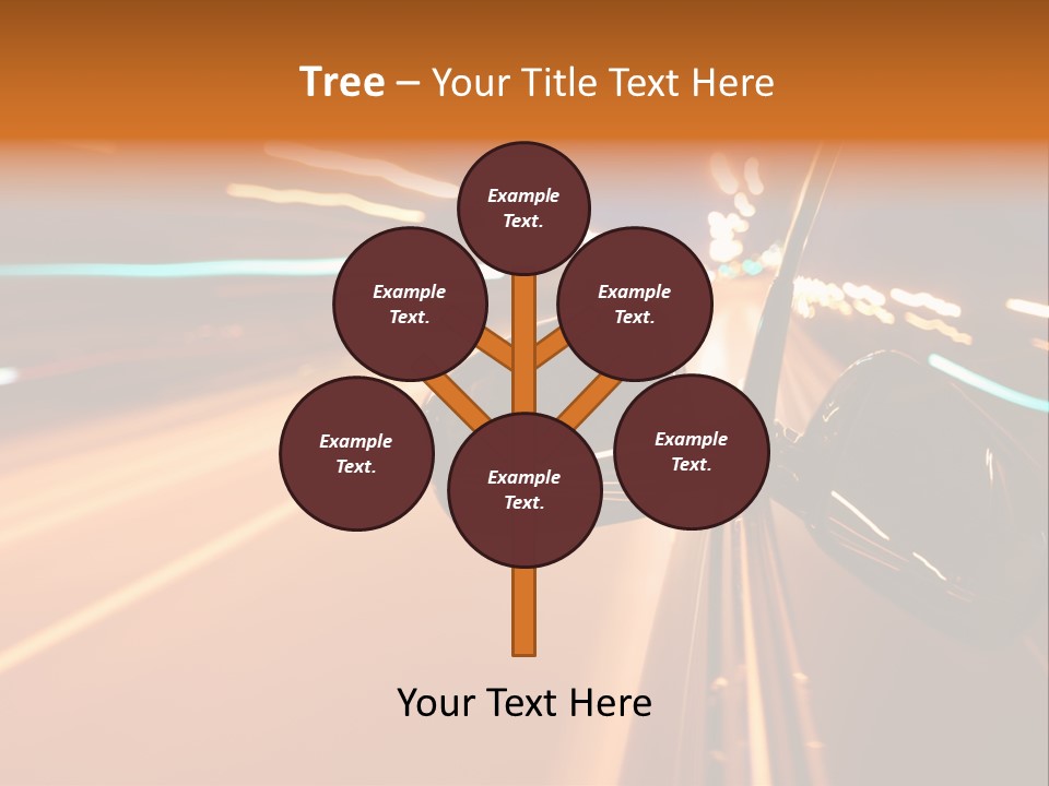 Speed Dark Motion PowerPoint Template