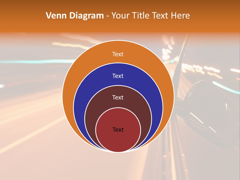Speed Dark Motion PowerPoint Template