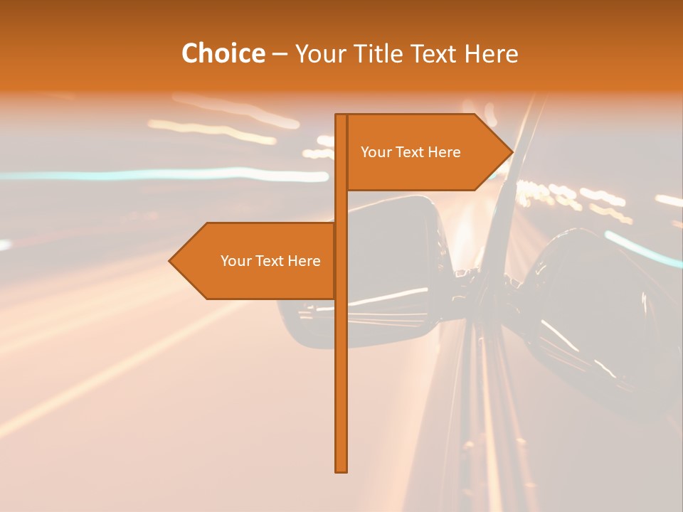 Speed Dark Motion PowerPoint Template