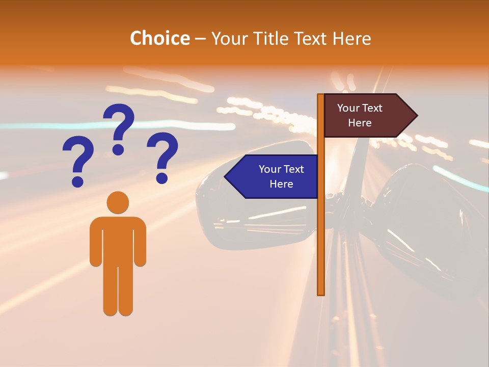 Speed Dark Motion PowerPoint Template