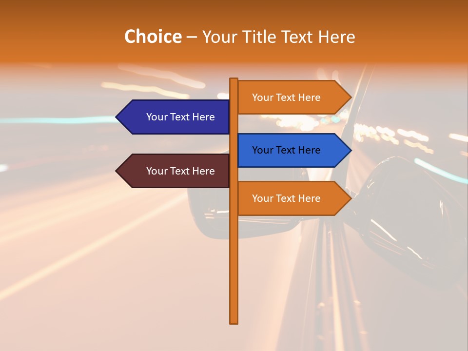 Speed Dark Motion PowerPoint Template