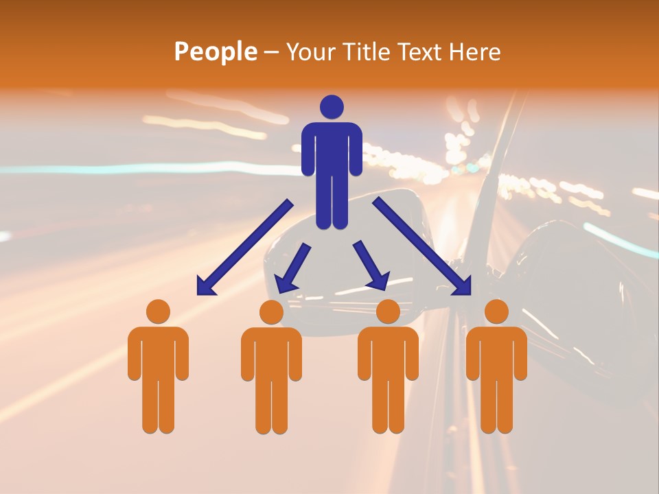 Speed Dark Motion PowerPoint Template