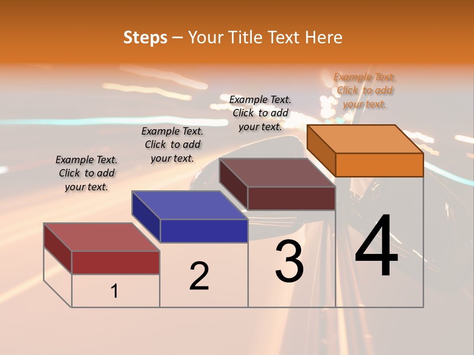 Speed Dark Motion PowerPoint Template