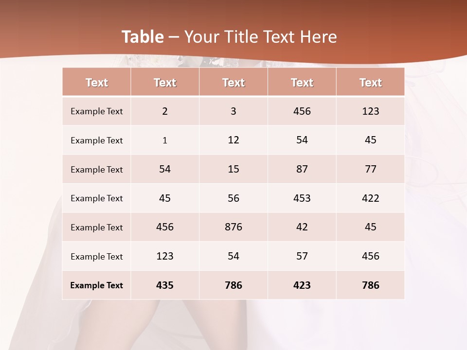 Flowers Human Elegance PowerPoint Template