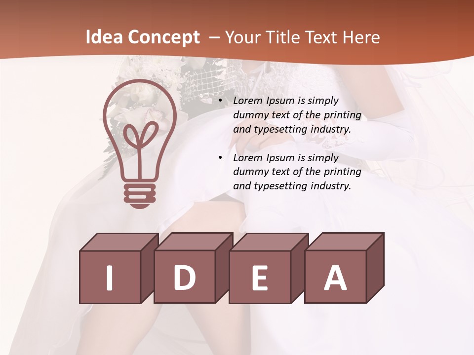 Flowers Human Elegance PowerPoint Template