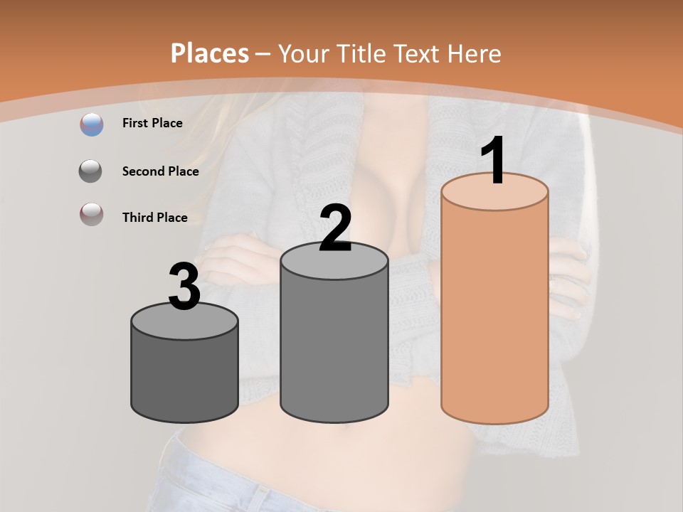 Sexy Smiling Pretty PowerPoint Template