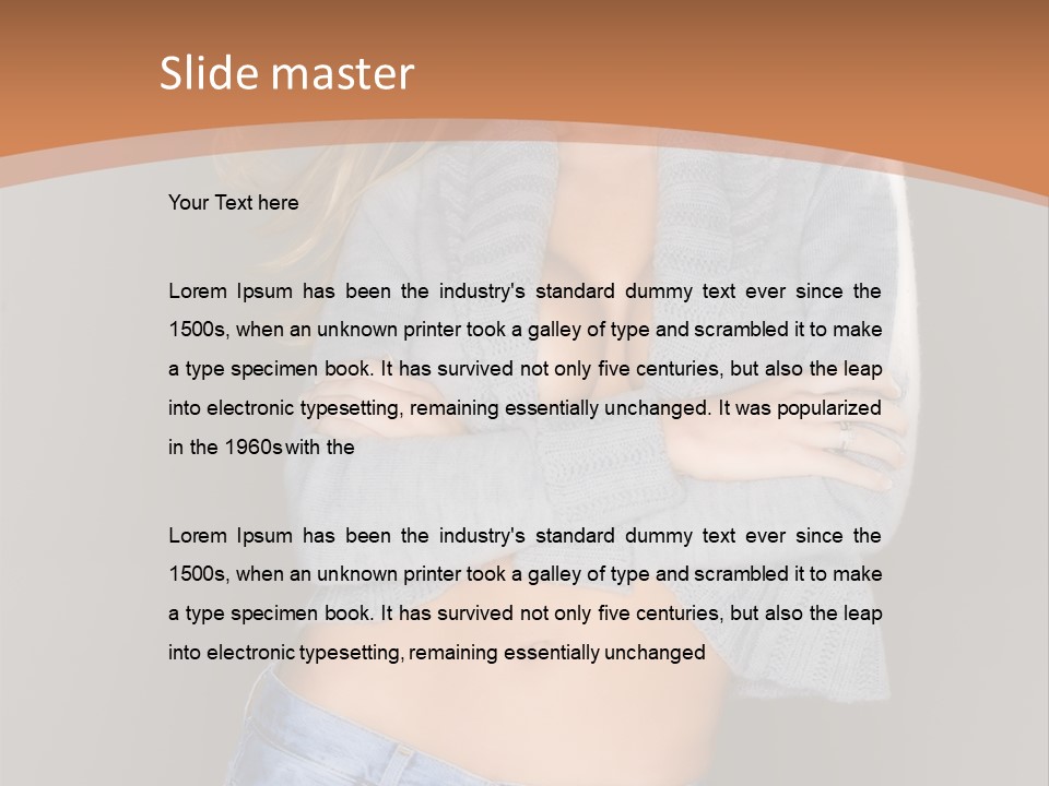 Sexy Smiling Pretty PowerPoint Template