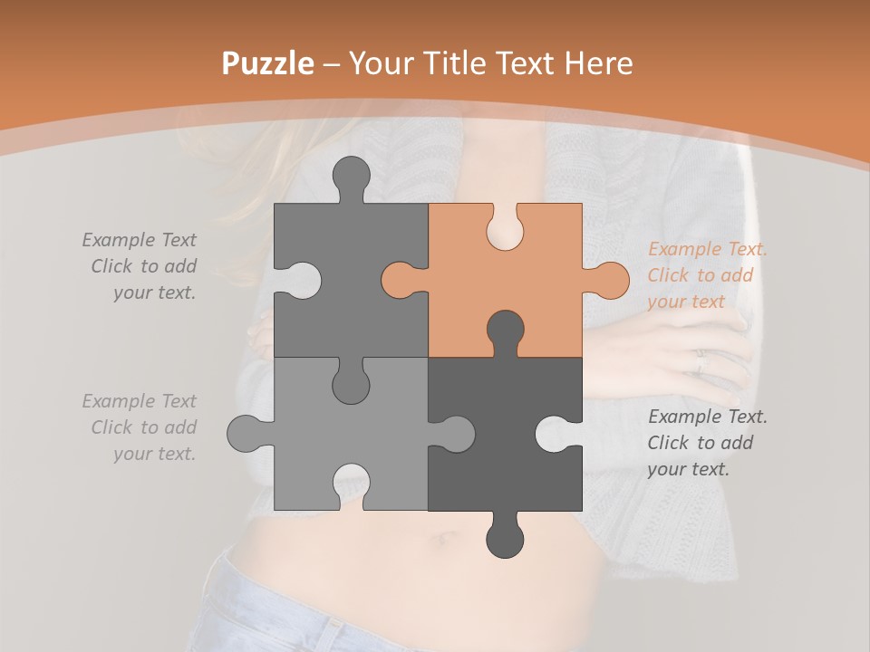 Sexy Smiling Pretty PowerPoint Template