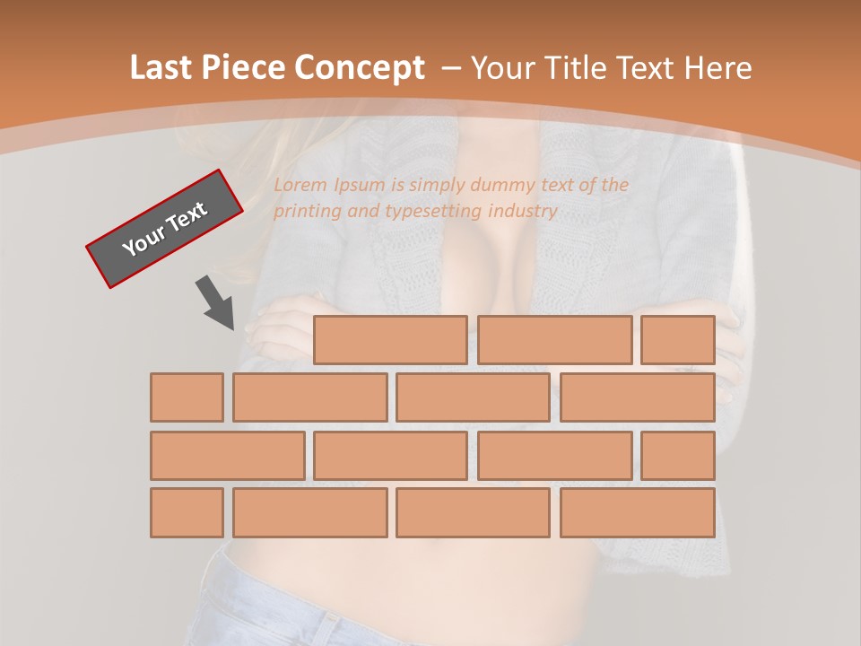 Sexy Smiling Pretty PowerPoint Template