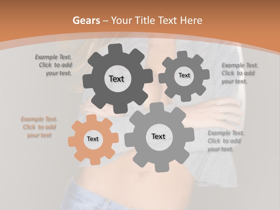 Sexy Smiling Pretty PowerPoint Template