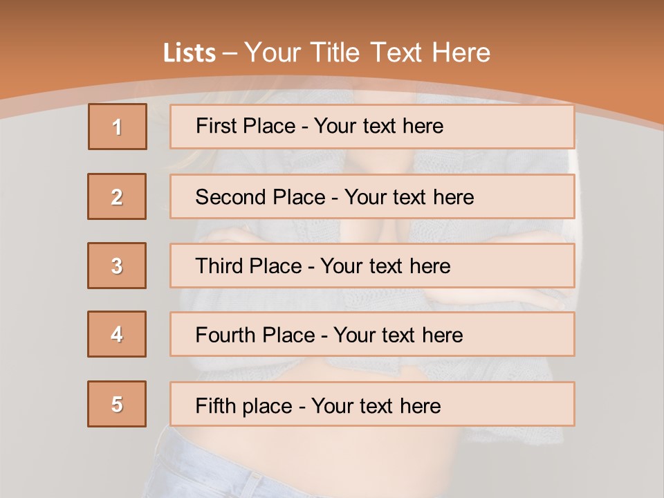 Sexy Smiling Pretty PowerPoint Template
