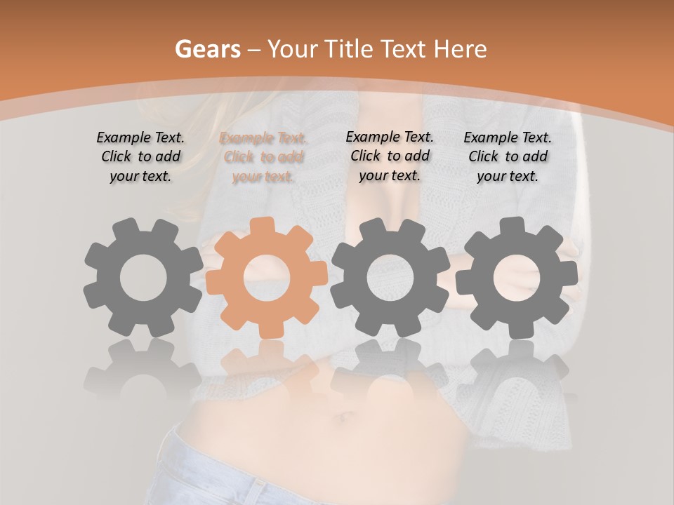 Sexy Smiling Pretty PowerPoint Template