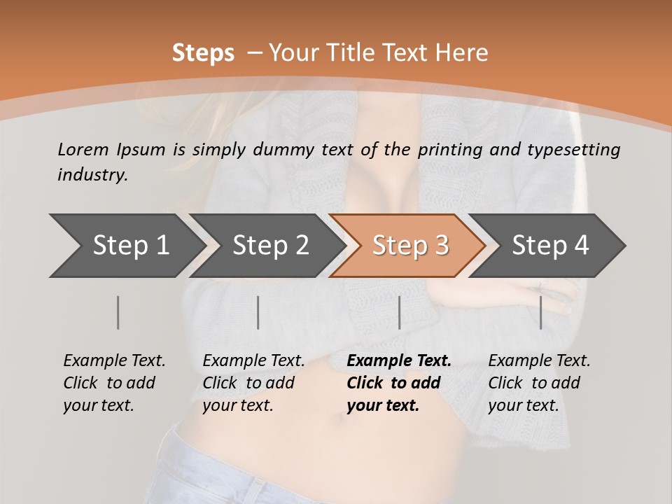Sexy Smiling Pretty PowerPoint Template