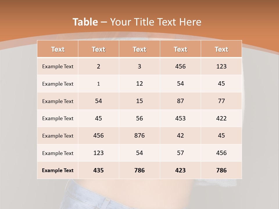 Sexy Smiling Pretty PowerPoint Template
