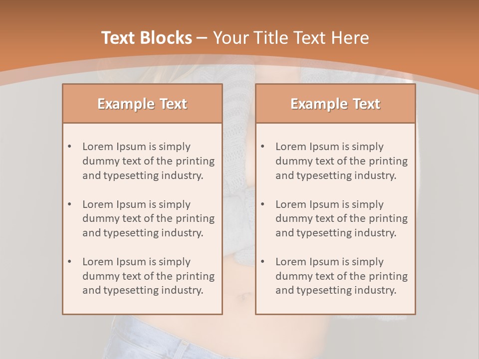 Sexy Smiling Pretty PowerPoint Template