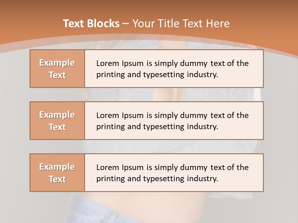 Sexy Smiling Pretty PowerPoint Template