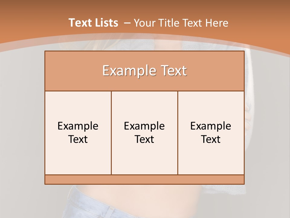 Sexy Smiling Pretty PowerPoint Template
