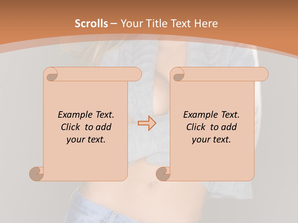 Sexy Smiling Pretty PowerPoint Template