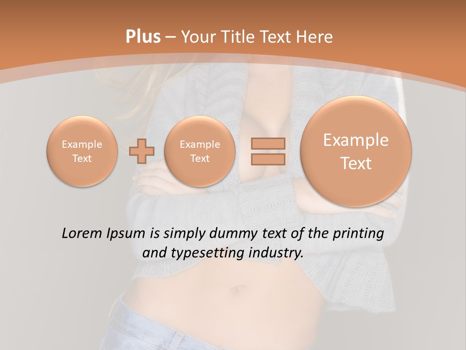 Sexy Smiling Pretty PowerPoint Template