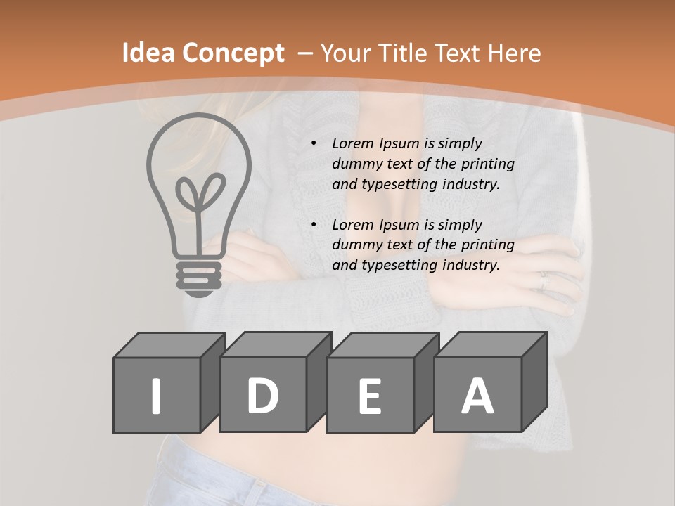 Sexy Smiling Pretty PowerPoint Template