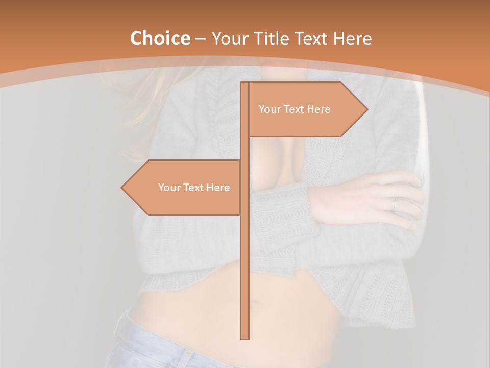 Sexy Smiling Pretty PowerPoint Template