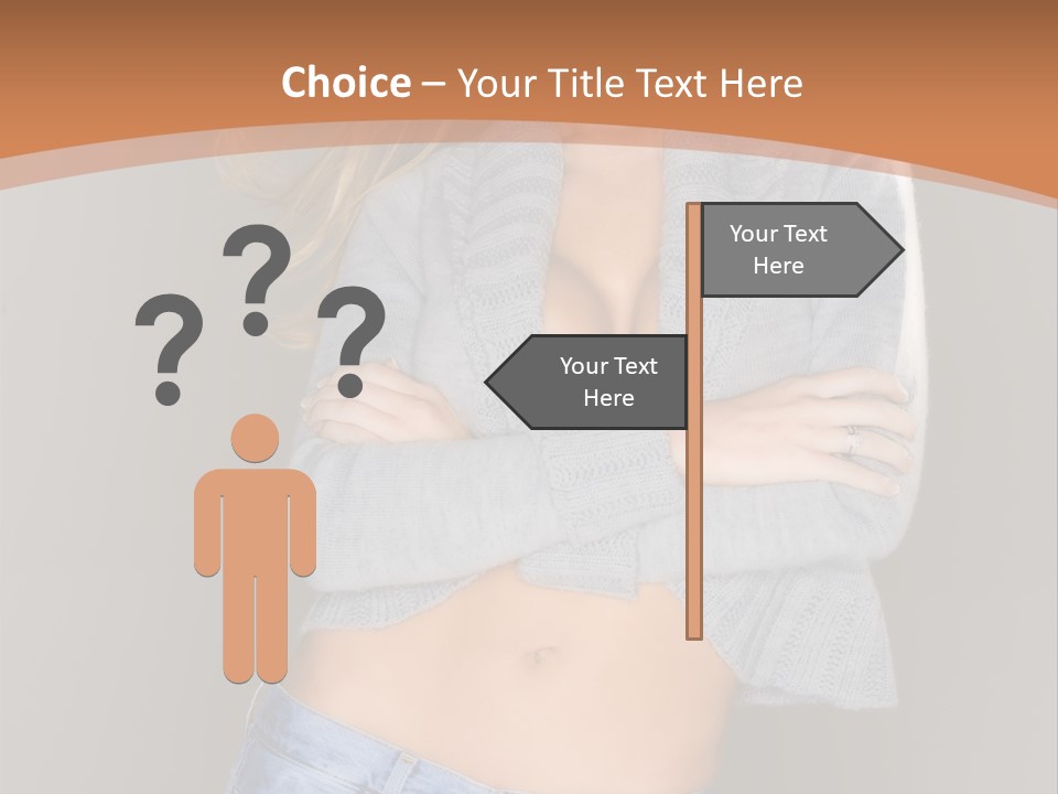 Sexy Smiling Pretty PowerPoint Template