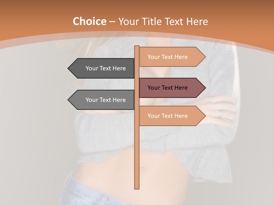 Sexy Smiling Pretty PowerPoint Template