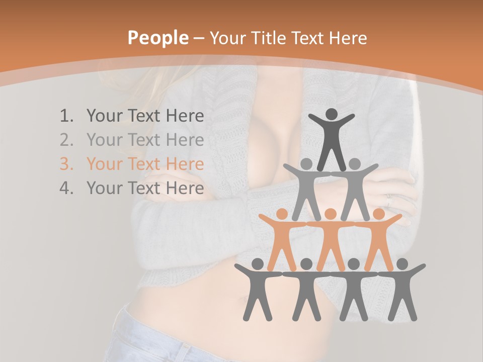 Sexy Smiling Pretty PowerPoint Template