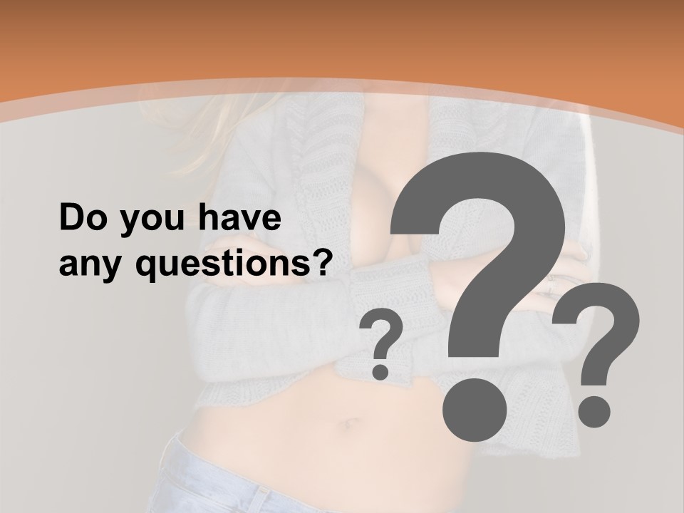 Sexy Smiling Pretty PowerPoint Template