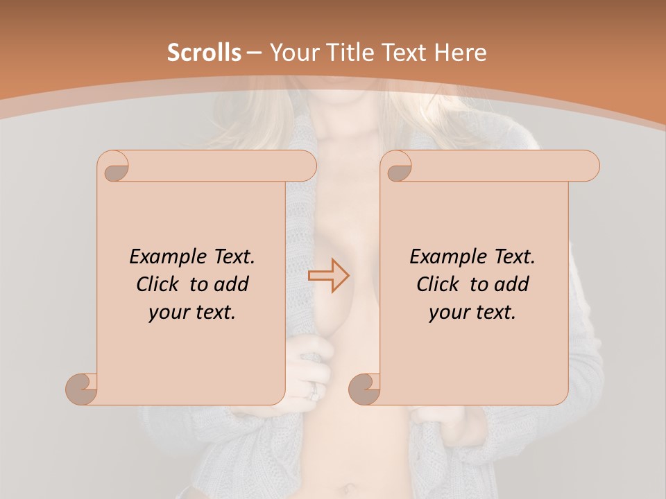 Pretty Sensuality Attractive PowerPoint Template