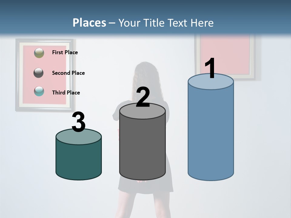 Contemplation Standing Paintings PowerPoint Template