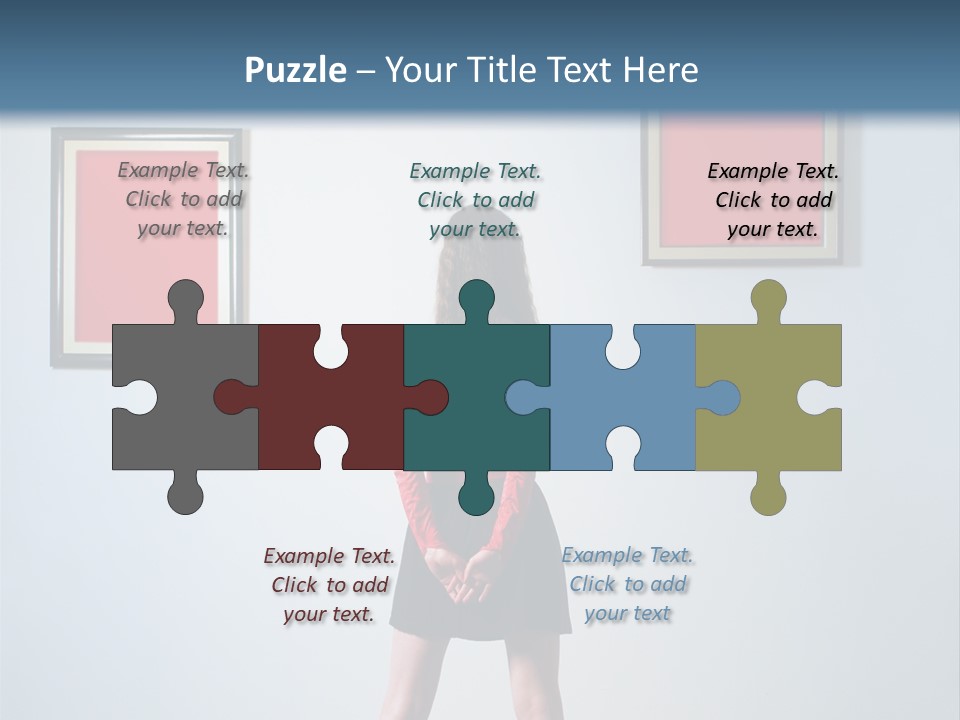 Contemplation Standing Paintings PowerPoint Template