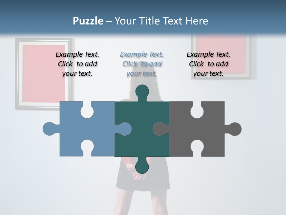 Contemplation Standing Paintings PowerPoint Template