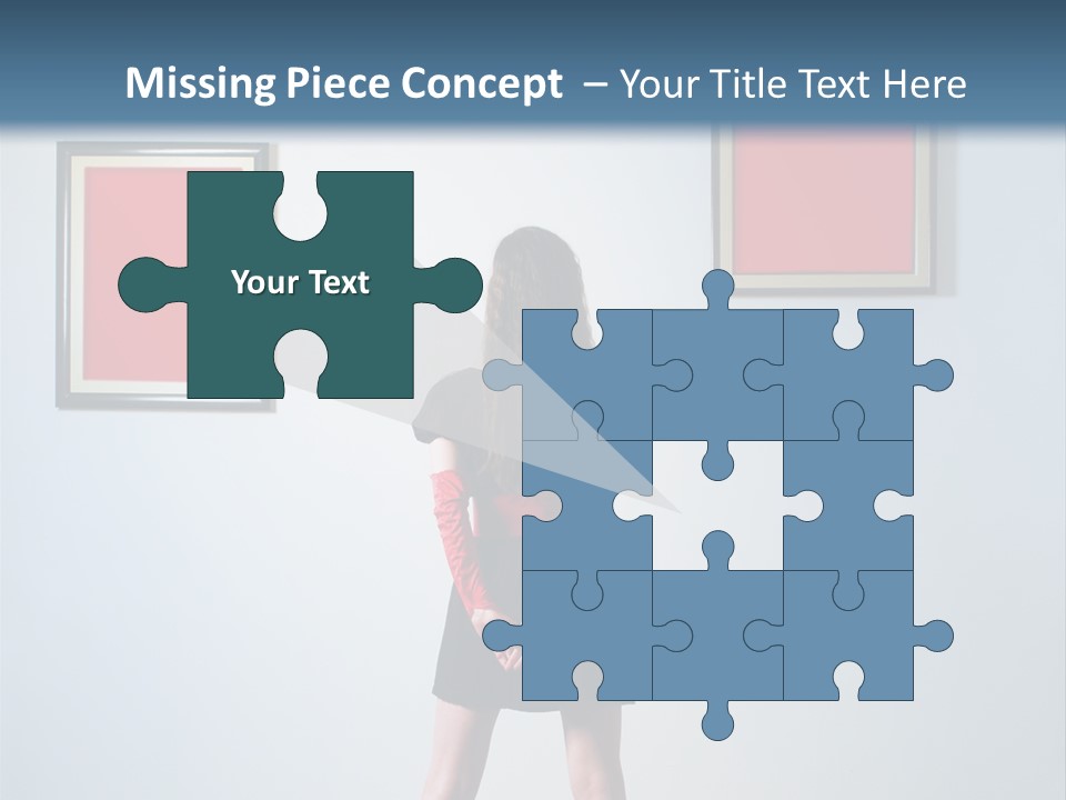 Contemplation Standing Paintings PowerPoint Template