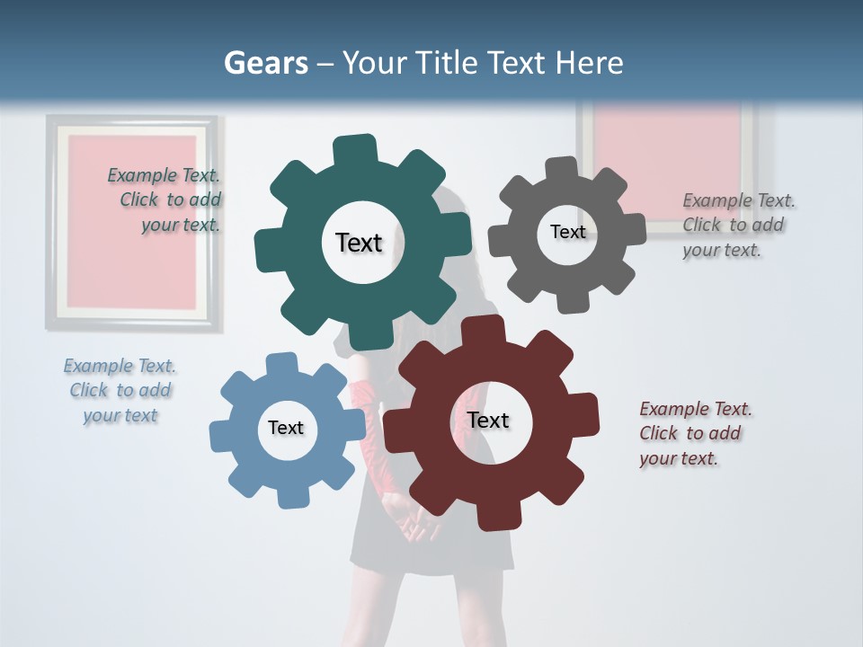 Contemplation Standing Paintings PowerPoint Template