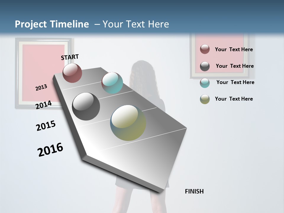 Contemplation Standing Paintings PowerPoint Template