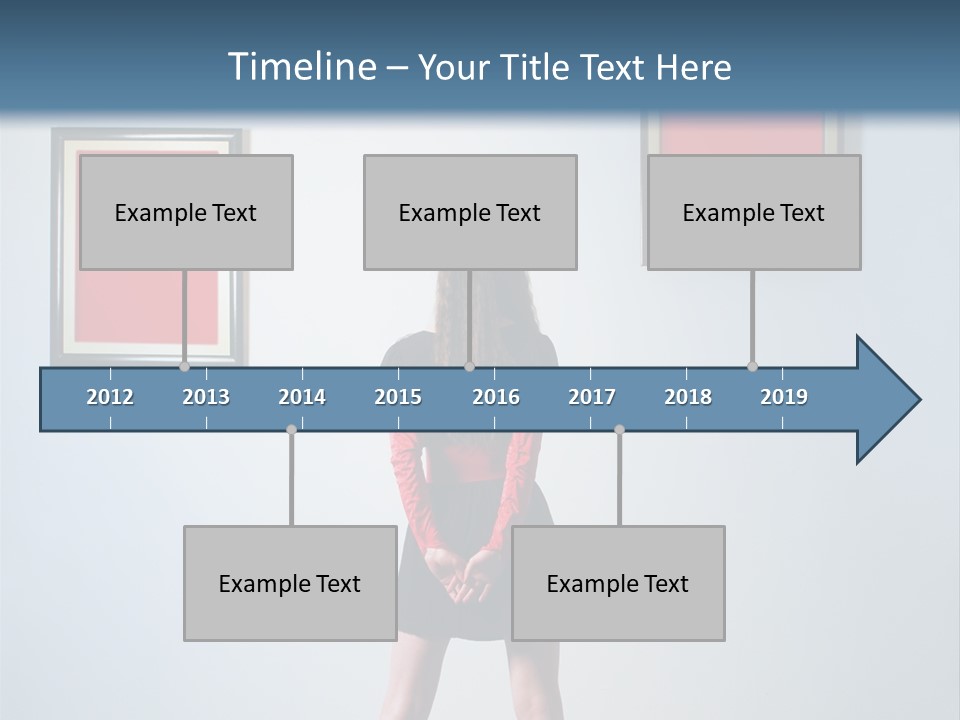 Contemplation Standing Paintings PowerPoint Template